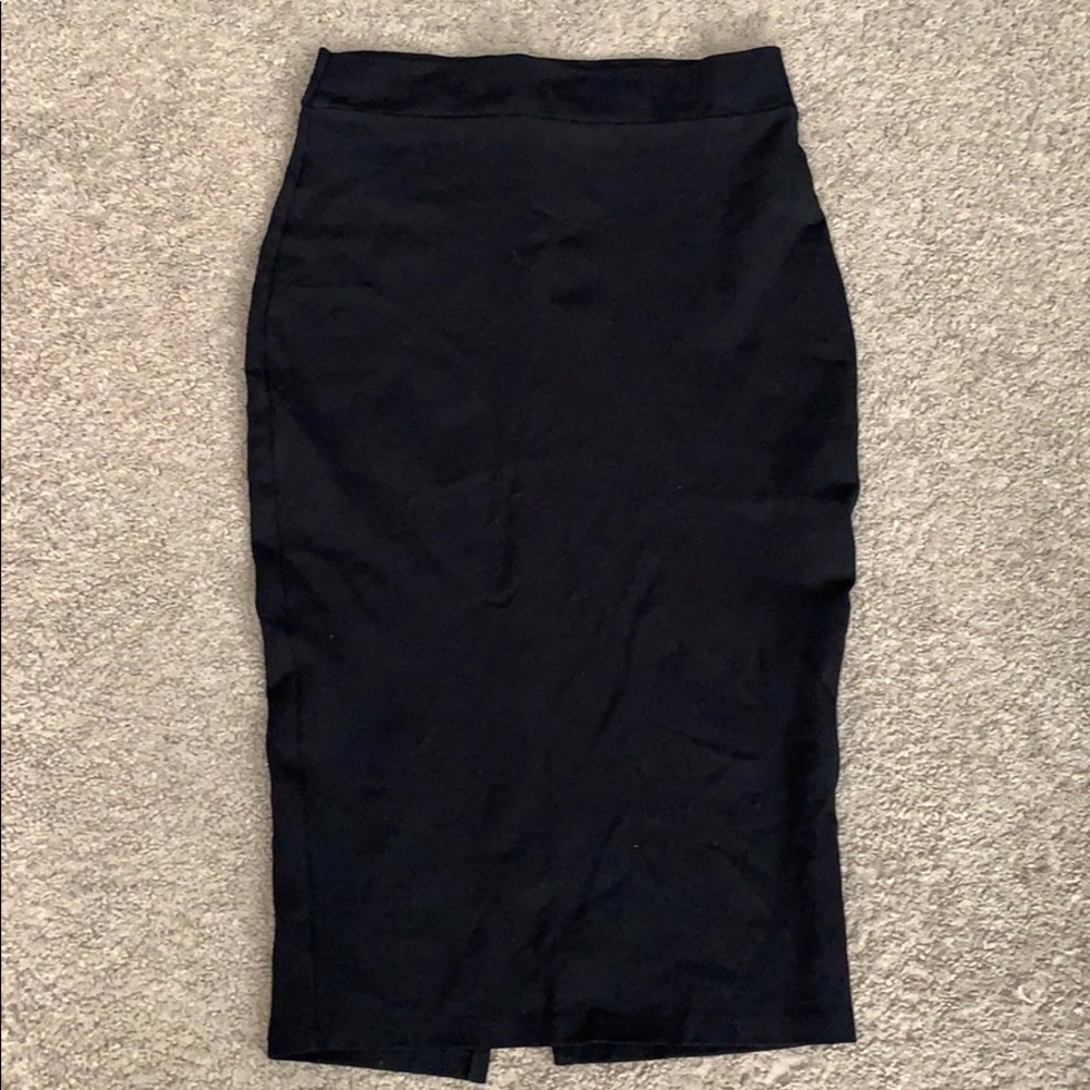 Black pencil skirt